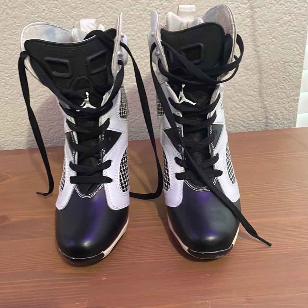 Air Jordan style heeled booties